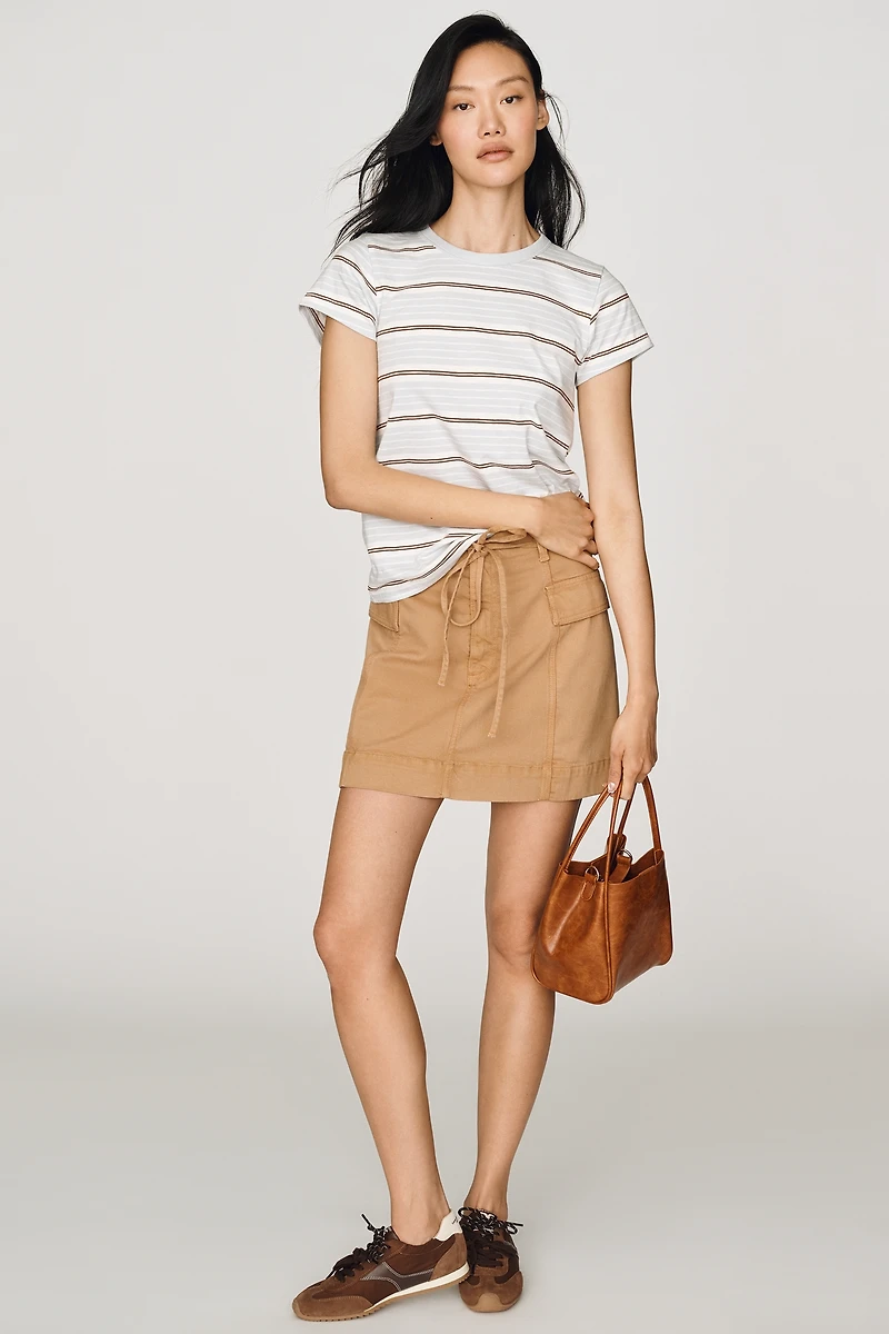 rag & bone The Cotton Slub Stripe Tee