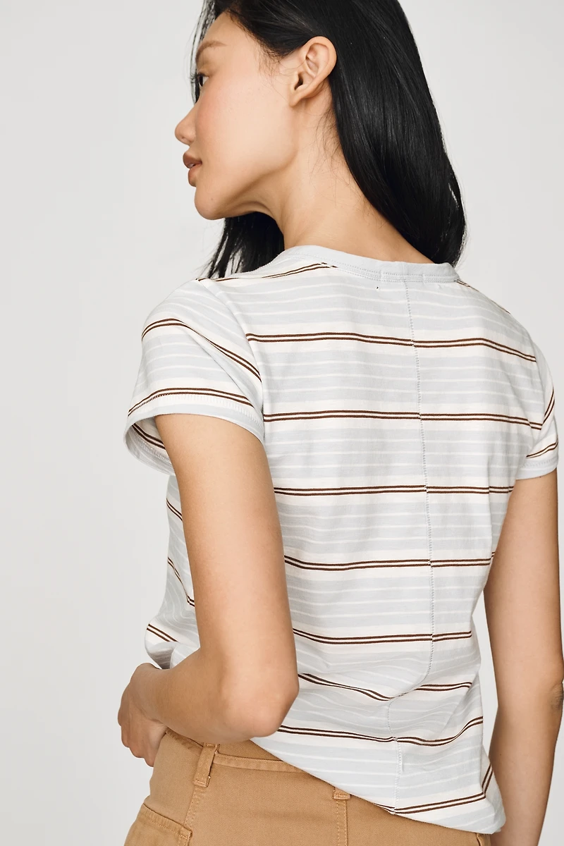 rag & bone The Cotton Slub Stripe Tee
