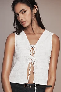 By Anthropologie Front-Tie Tank Top