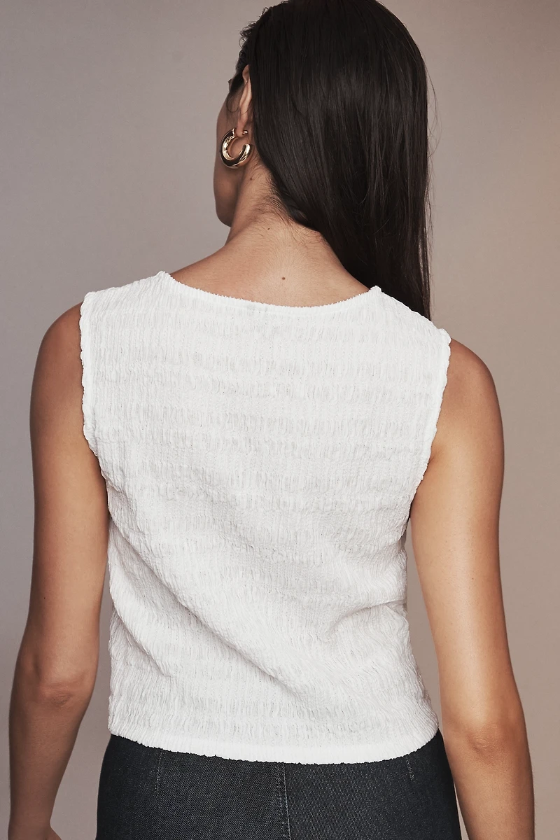 By Anthropologie Front-Tie Tank Top