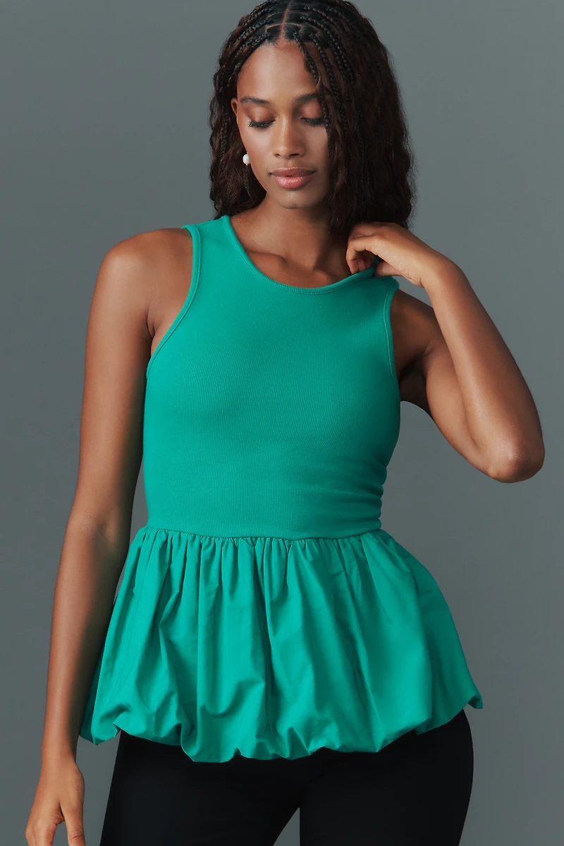 Maeve Bubble Peplum Tank