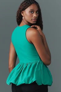 Maeve Bubble Peplum Tank