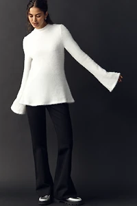 Maeve Tie-Back Bell-Sleeve Top