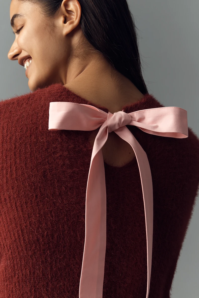 Maeve Tie-Back Bell-Sleeve Top