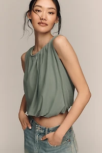 By Anthropologie Mesh Bubble Muscle Top
