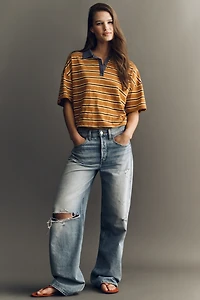 Pilcro Short-Sleeve Polo Top