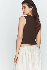 Maeve Wrap Sleeveless Top
