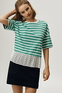 Maeve Twofer Lace Tee