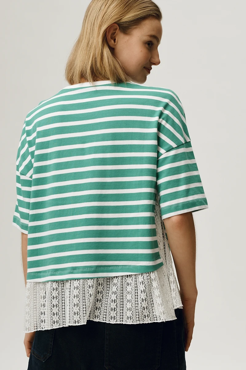 Maeve Twofer Lace Tee