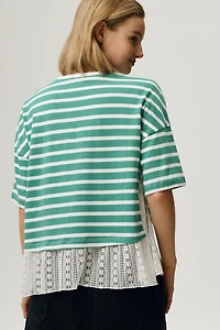 Maeve Twofer Lace Tee