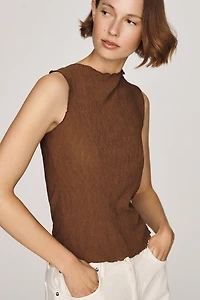 By Anthropologie Plissé Knit Tank