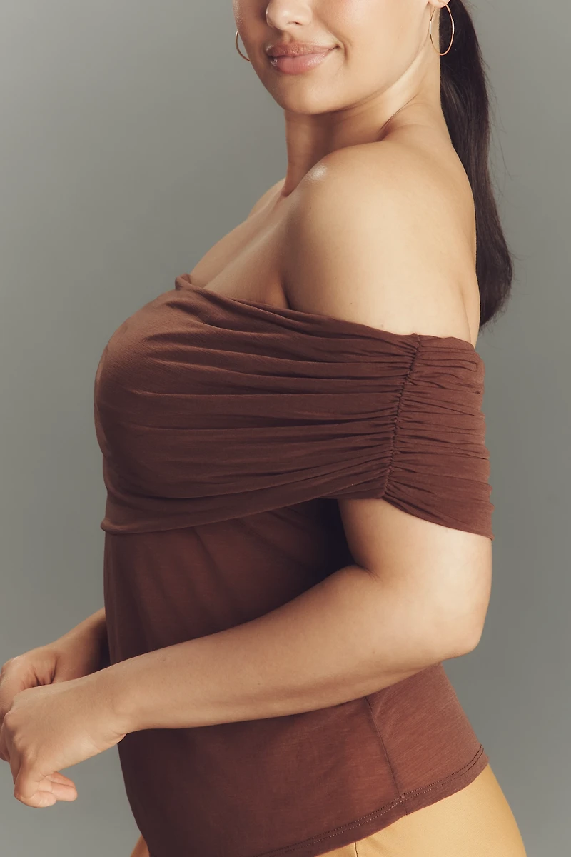 Elodie Plus Fred Off-Shoulder Top