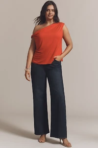 Eloquii Plus Asymmetric Twist-Sleeve Top