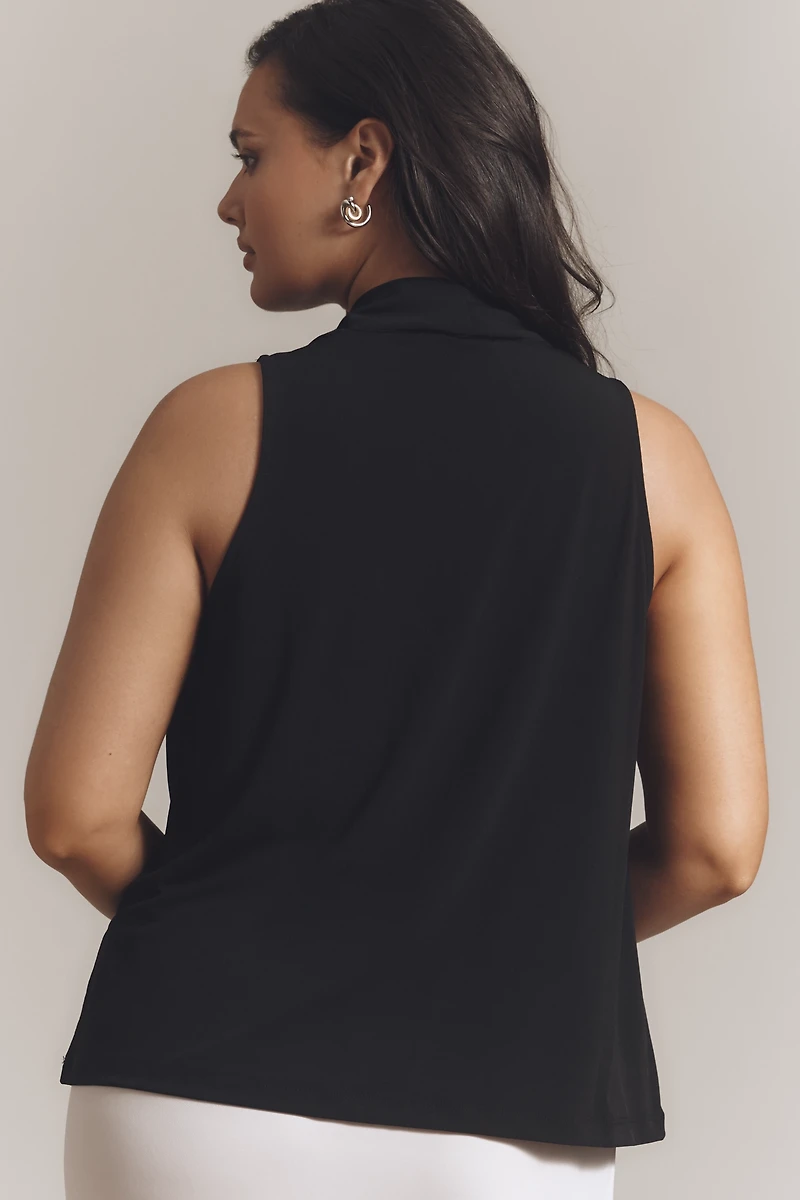 Eloquii Plus Cowl-Neck Halter Top