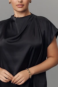 Eloquii Plus Cowl-Neck Halter Top