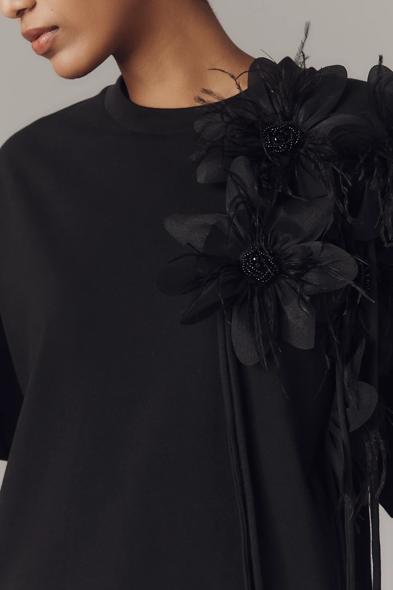 Essentiel Antwerp Ibiscus Feather Top
