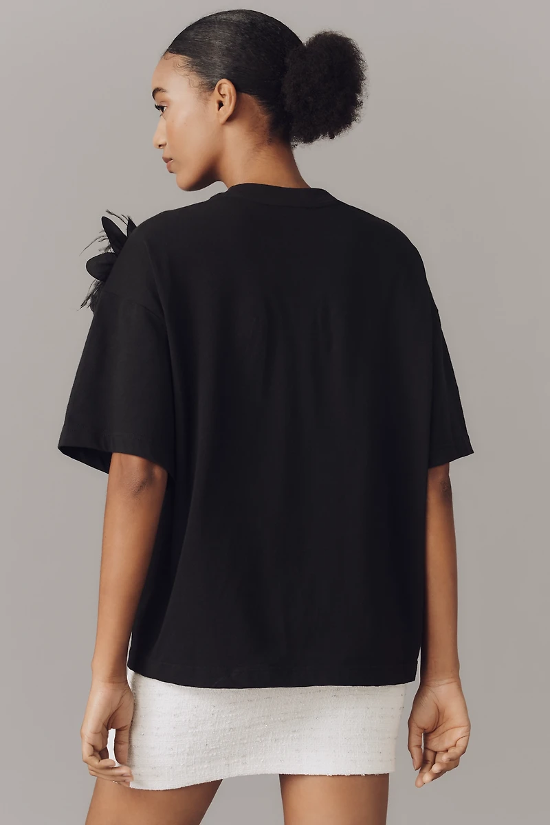 Essentiel Antwerp Ibiscus Feather Top