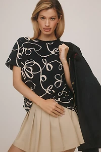 Scotch & Soda Graphic Ribbon Cotton Tee