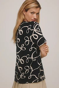 Scotch & Soda Graphic Ribbon Cotton Tee