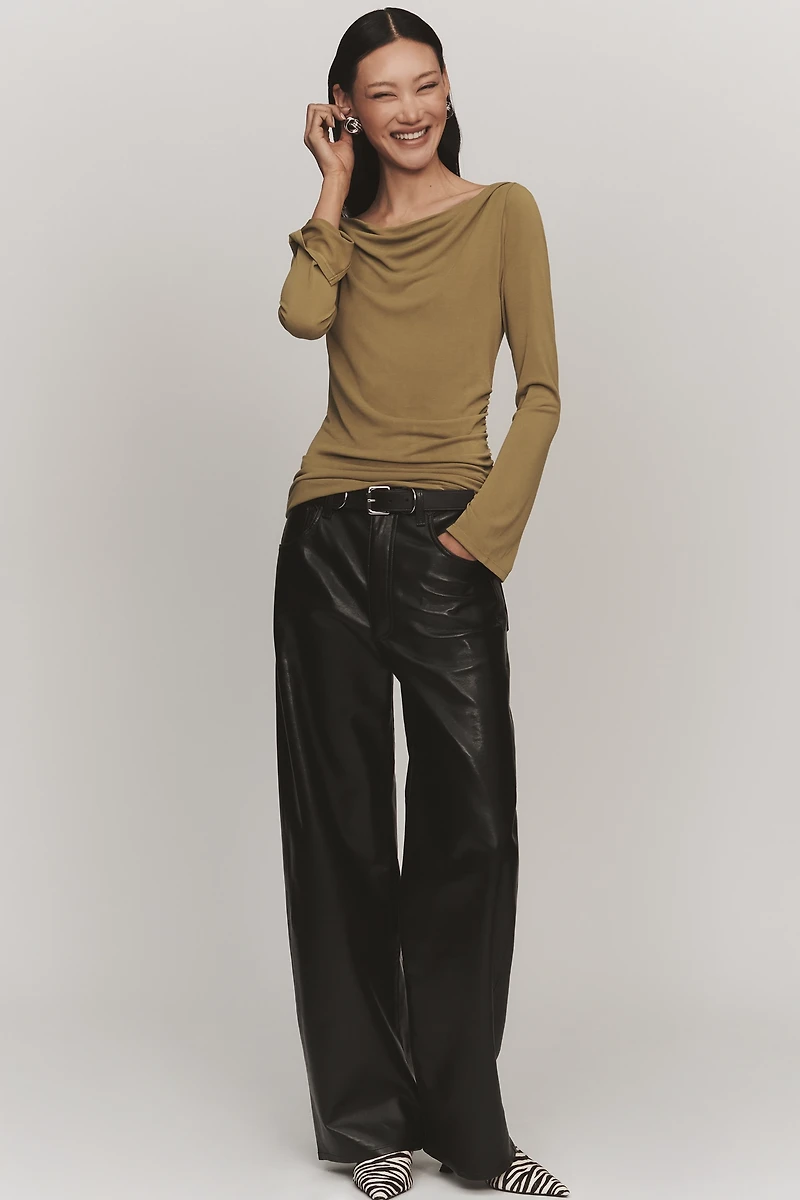 Scotch & Soda Draped Boatneck Top