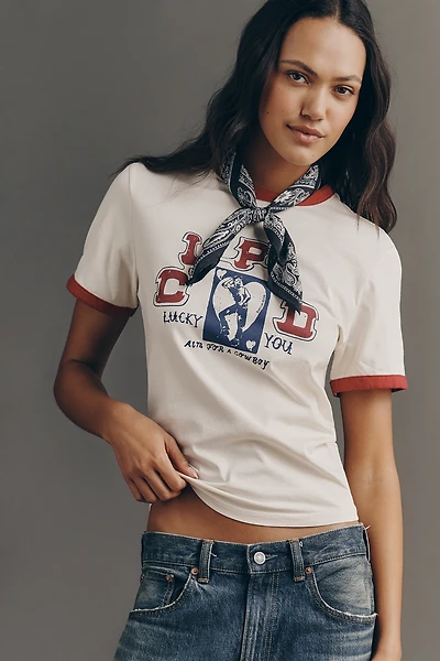 Scotch & Soda Lucky You Ringer Tee