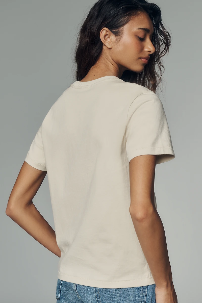 Scotch & Soda 100% Cotton Embroidered Graphic Tee