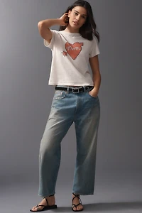 RE/DONE Mom Classic Cotton Tee
