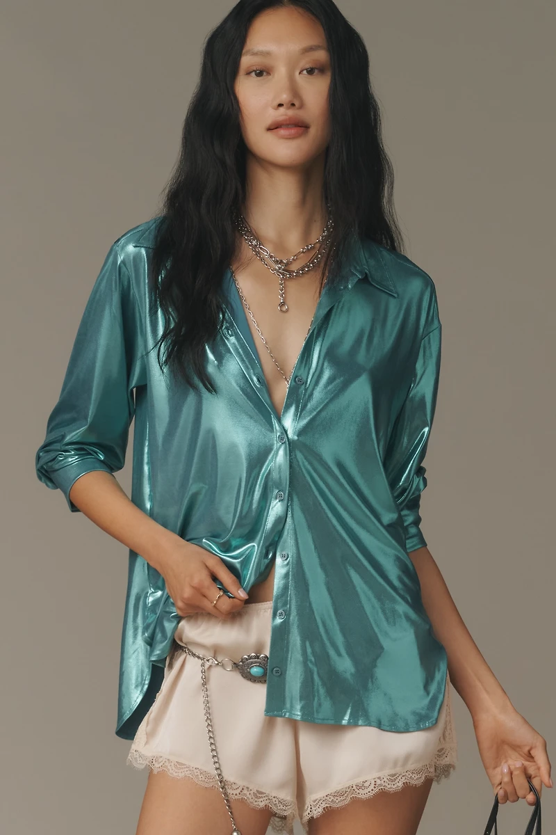 By Anthropologie Shine Buttondown Shirt