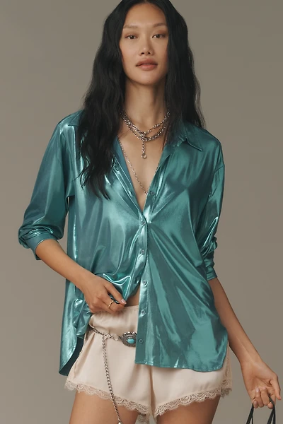 By Anthropologie Shine Buttondown Shirt