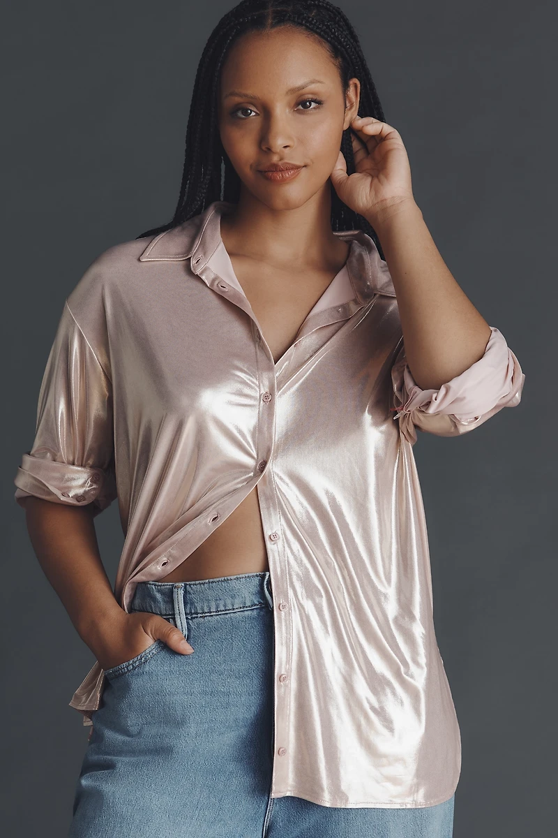 By Anthropologie Shine Buttondown Shirt