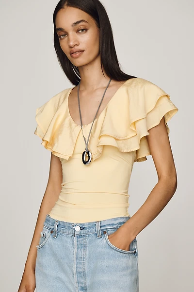 By Anthropologie Flutter Top