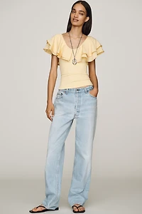 By Anthropologie Flutter Top