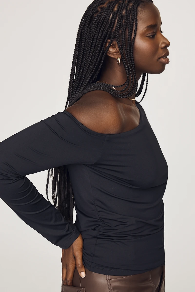 Maeve Off-Shoulder Long-Sleeve Top