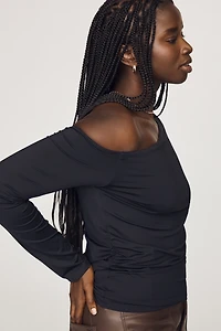 Maeve Off-Shoulder Long-Sleeve Top