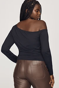 Maeve Off-Shoulder Long-Sleeve Top
