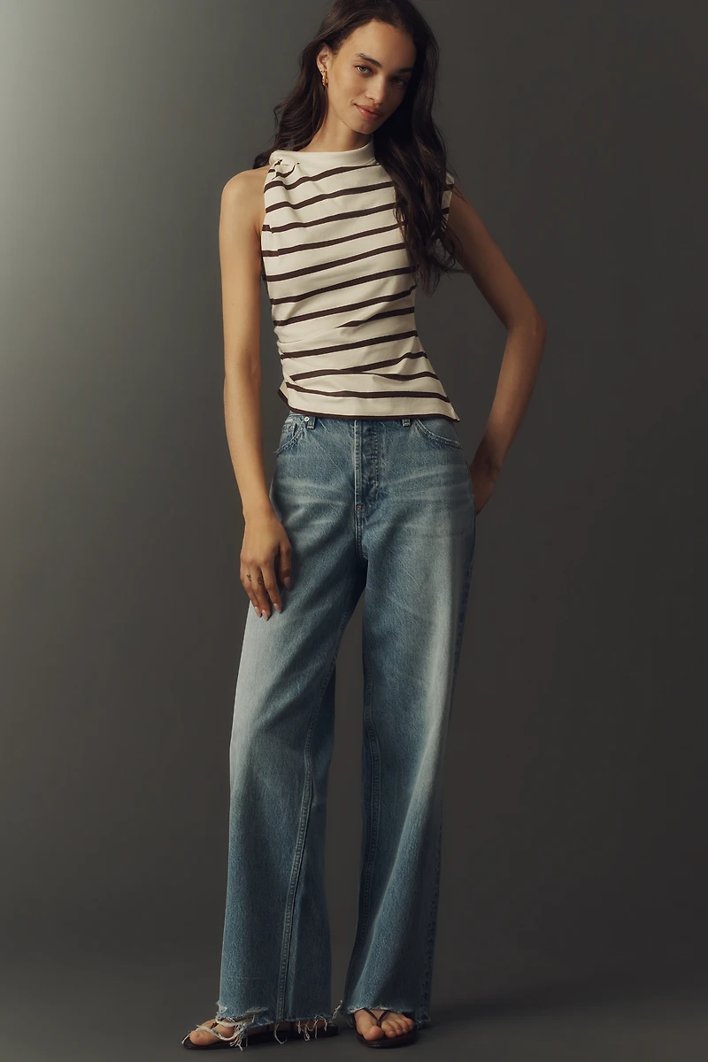 ESTHE Twisted Asymmetrical One-Shoulder Tee