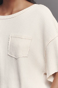 Pilcro Short-Sleeve Waffle Tee