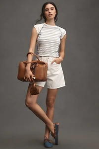 Pilcro Top-Stitch Shrunken Ringer Tee
