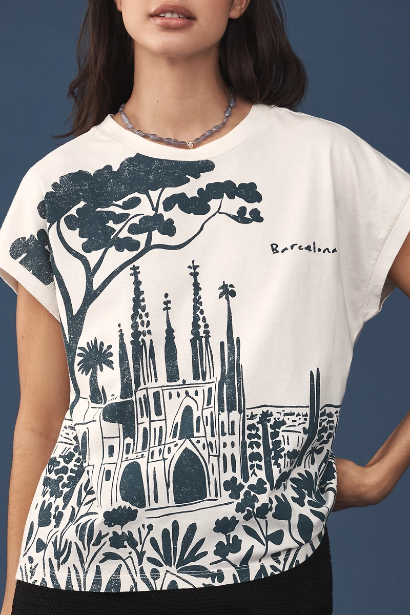 Wild Fever Studio x Anthropologie Muscle Boxy Graphic Tee