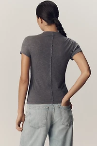 Pilcro Turtleneck Cotton Tee