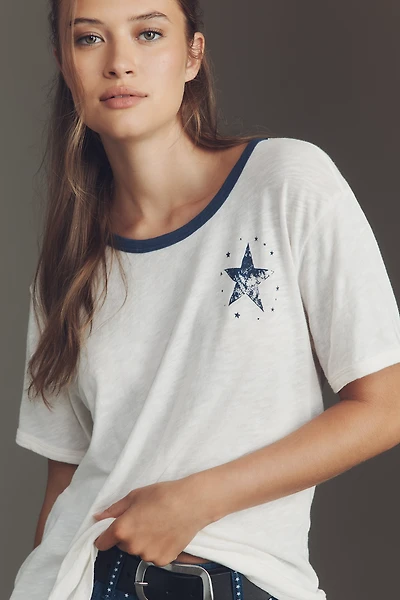Pilcro Cotton Graphic Tee