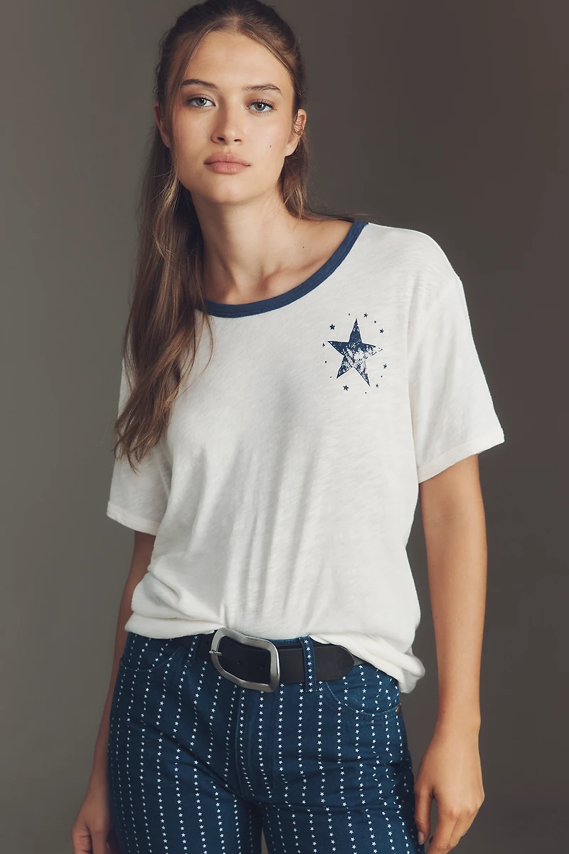 Pilcro Cotton Graphic Tee
