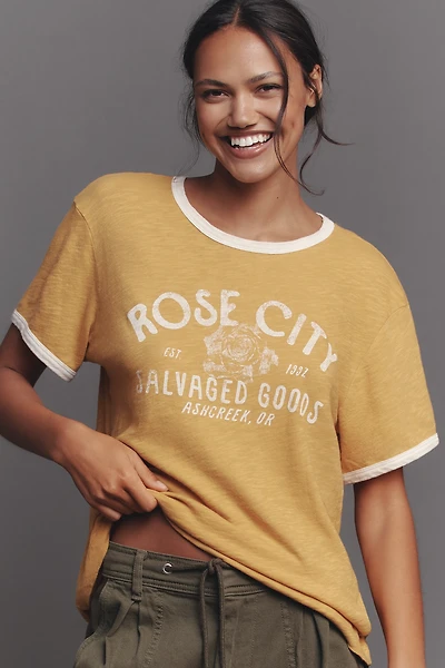 Pilcro Short Sleeve Graphic Knit Top