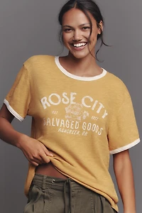 Pilcro Short Sleeve Graphic Knit Top