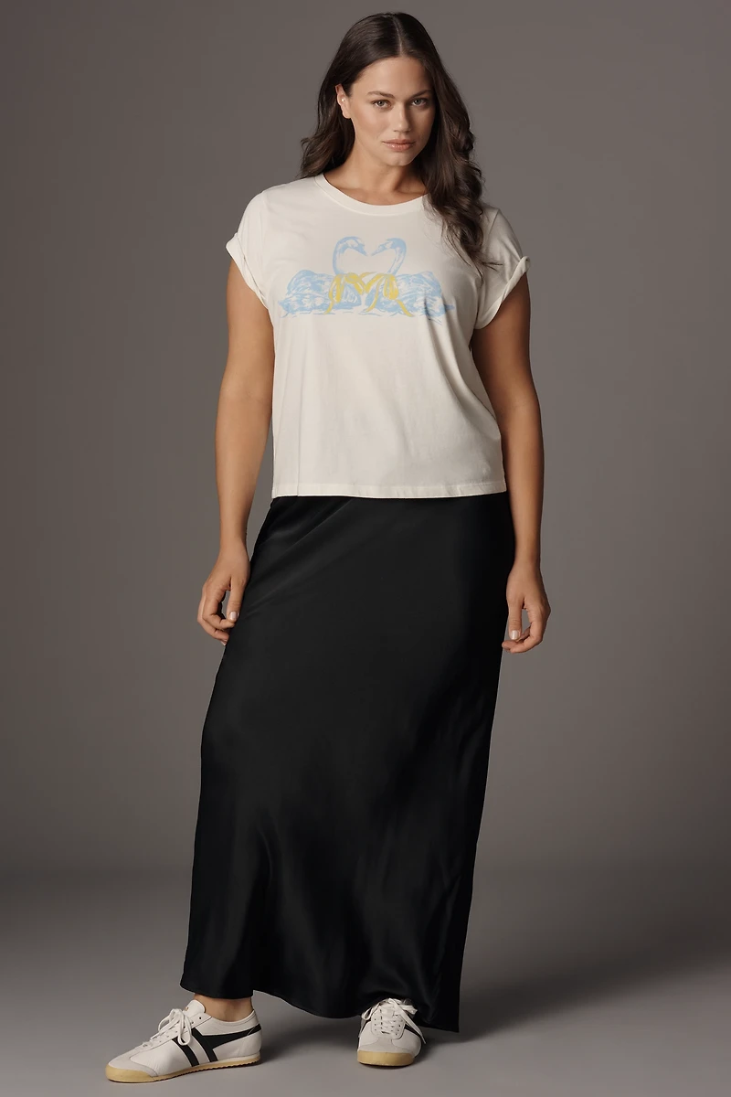 By Anthropologie Swan Graphic Tee