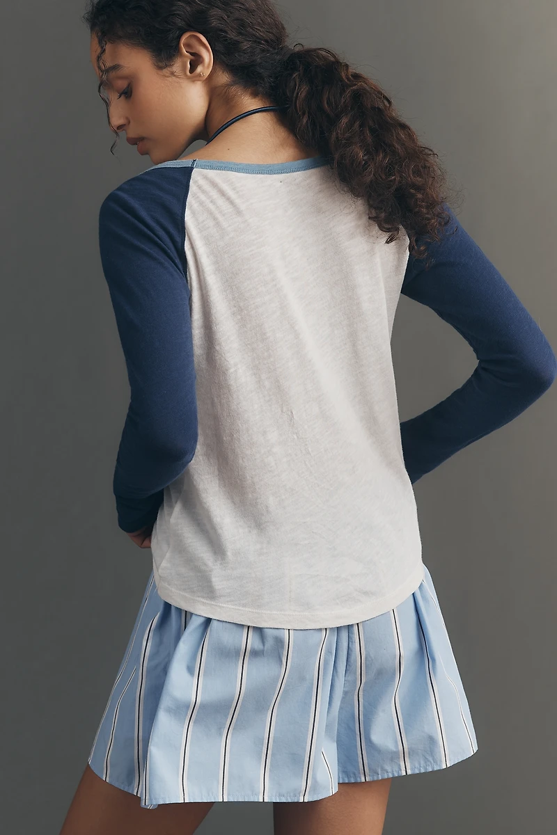 Pilcro Heritage Ringer Long-Sleeve T-Shirt