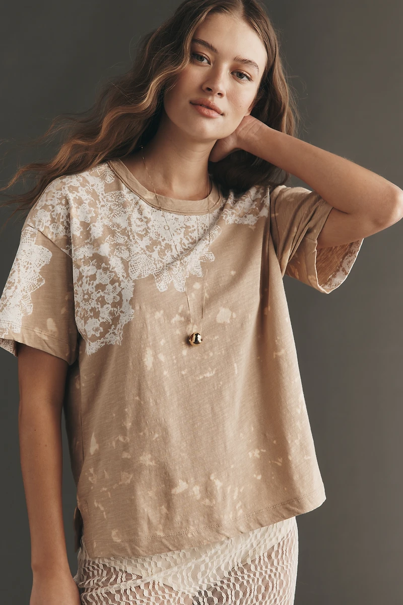 Pilcro Doily Boyfriend T-Shirt
