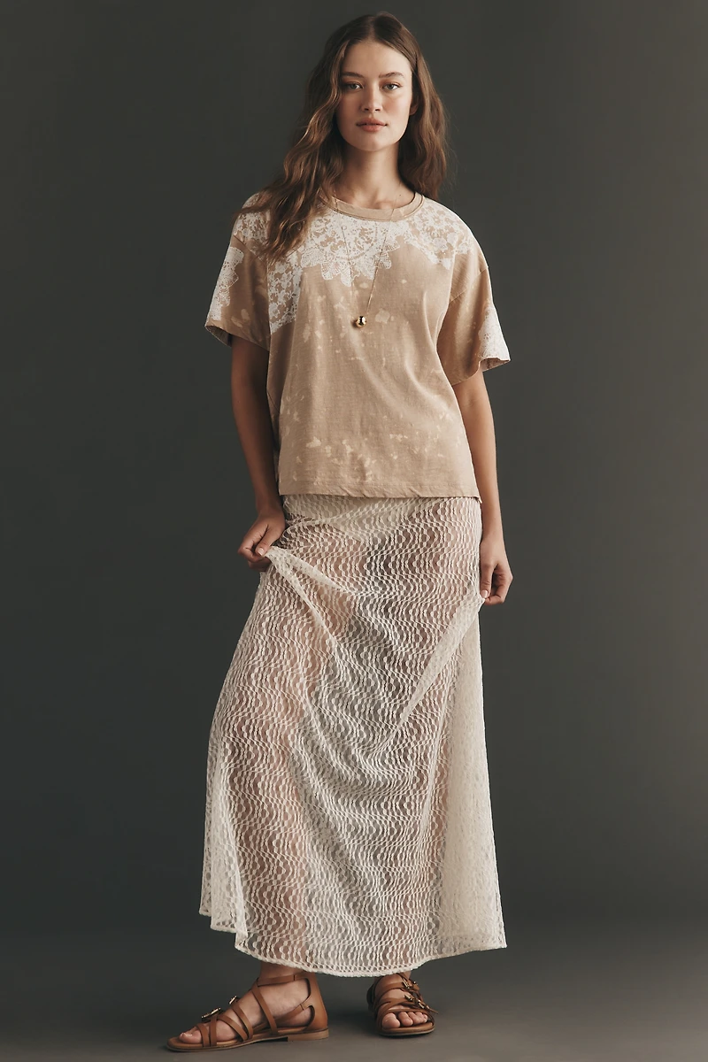 Pilcro Doily Boyfriend T-Shirt