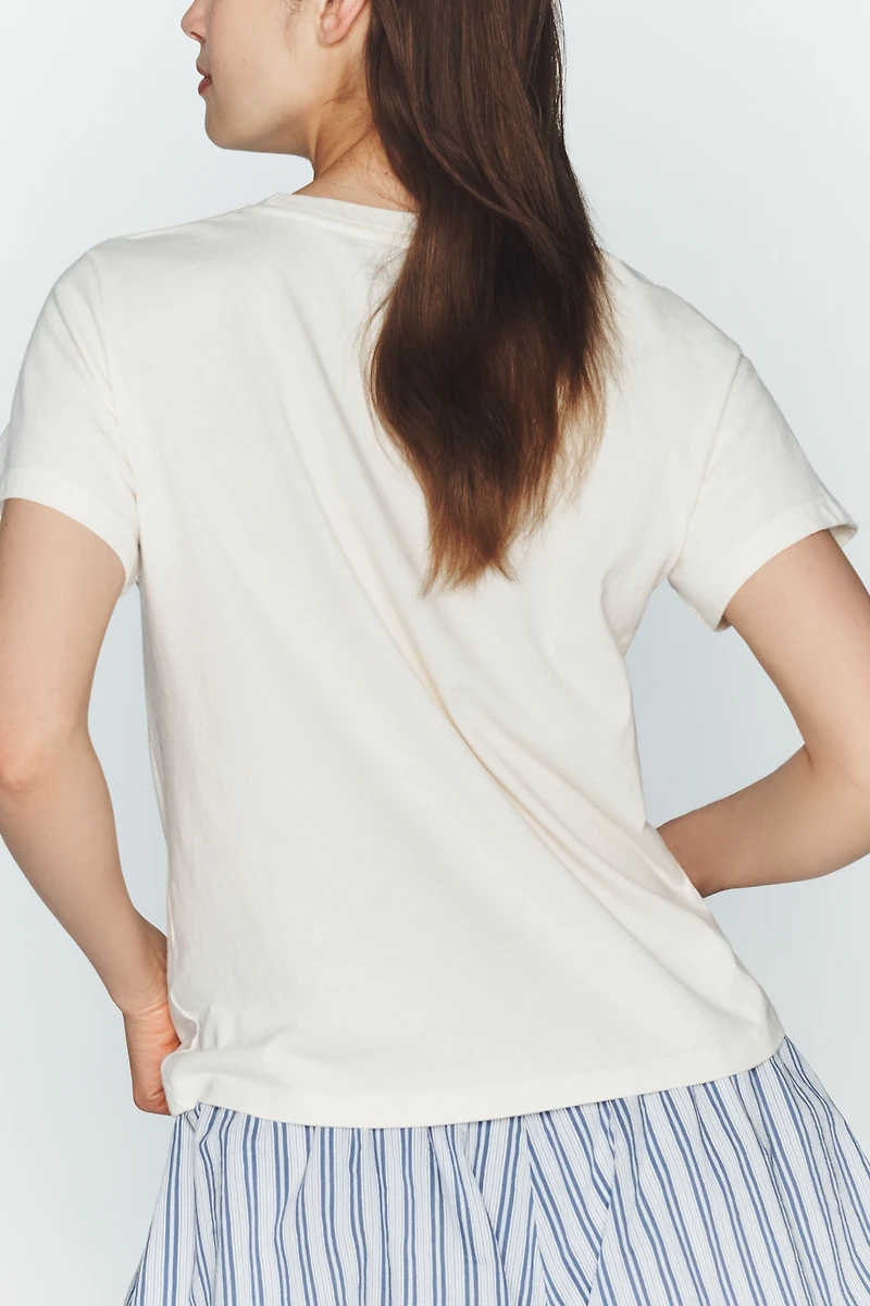 Maeve Blueberry Pocket Tee