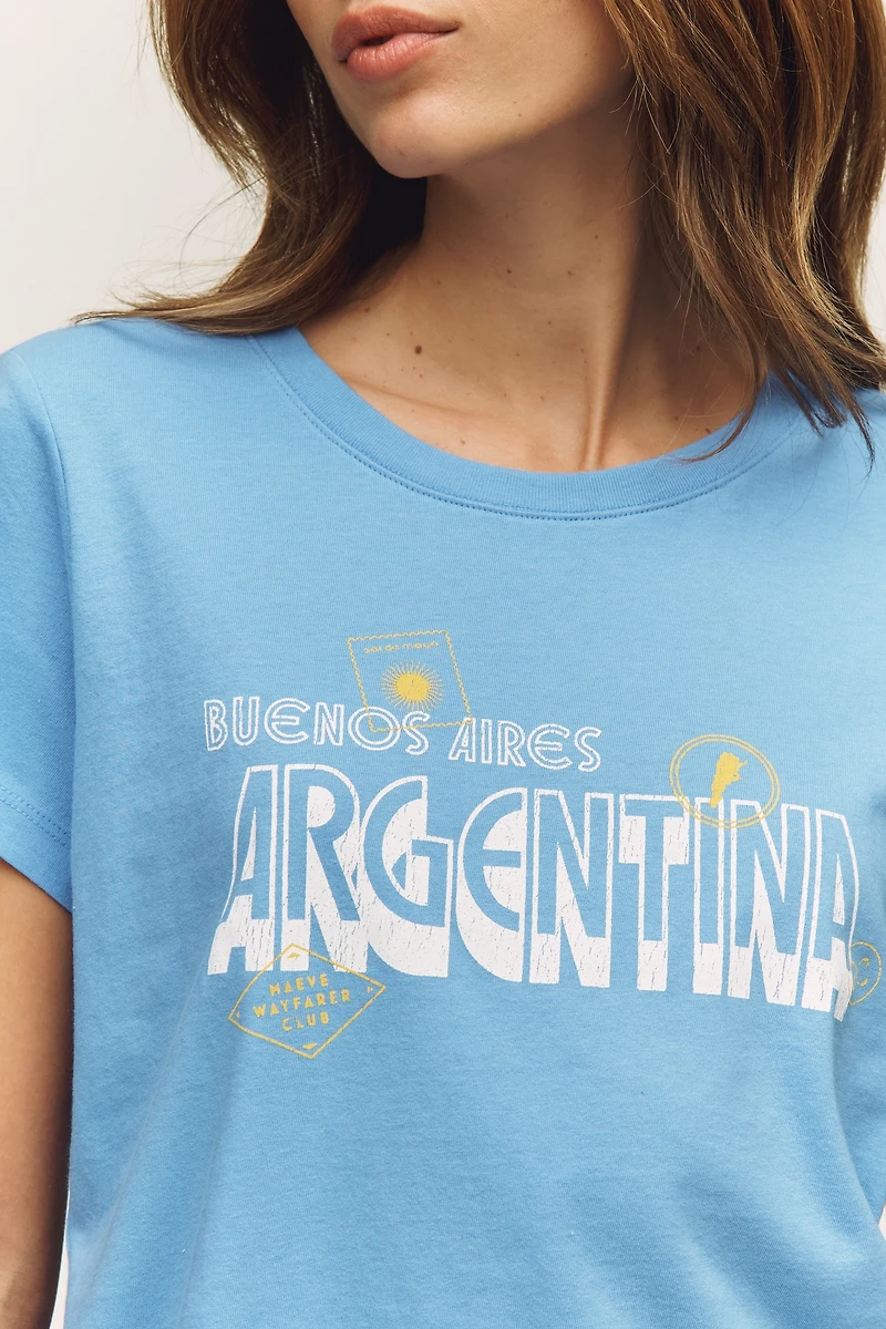 Evelyn Short-Sleeve Tee by Maeve